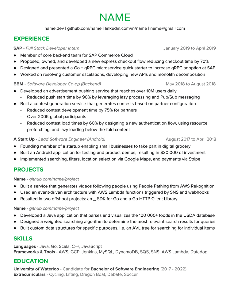 Resume Preview